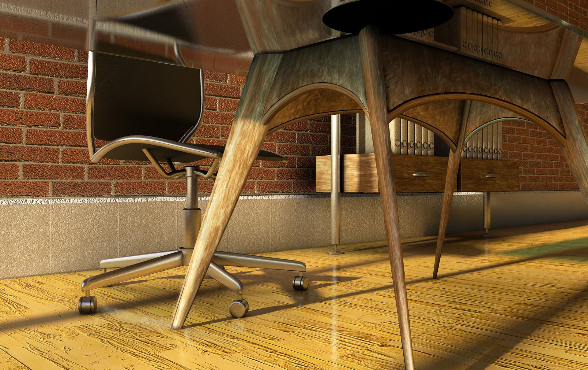 Rendering of Office Space Interior