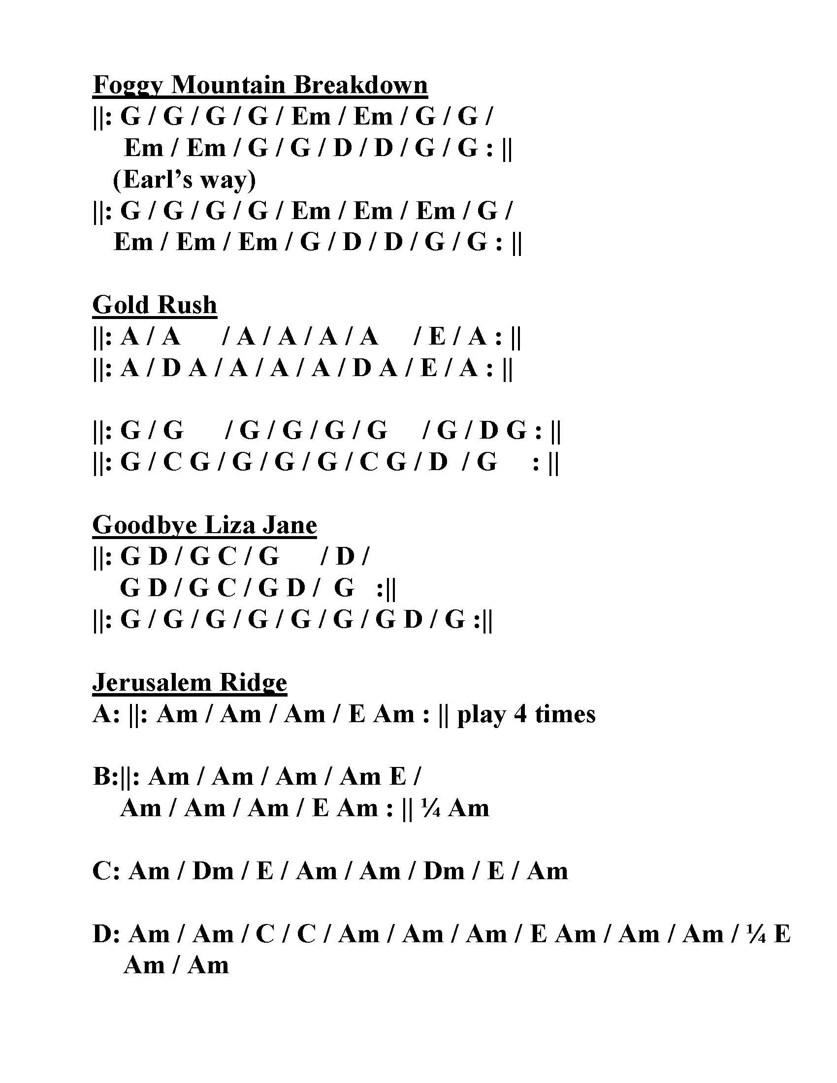 Jam Instrumental Chord Progression Chart The Handsome Ladies Jam Instrumental Chord Progression Chart The Handsome Ladies