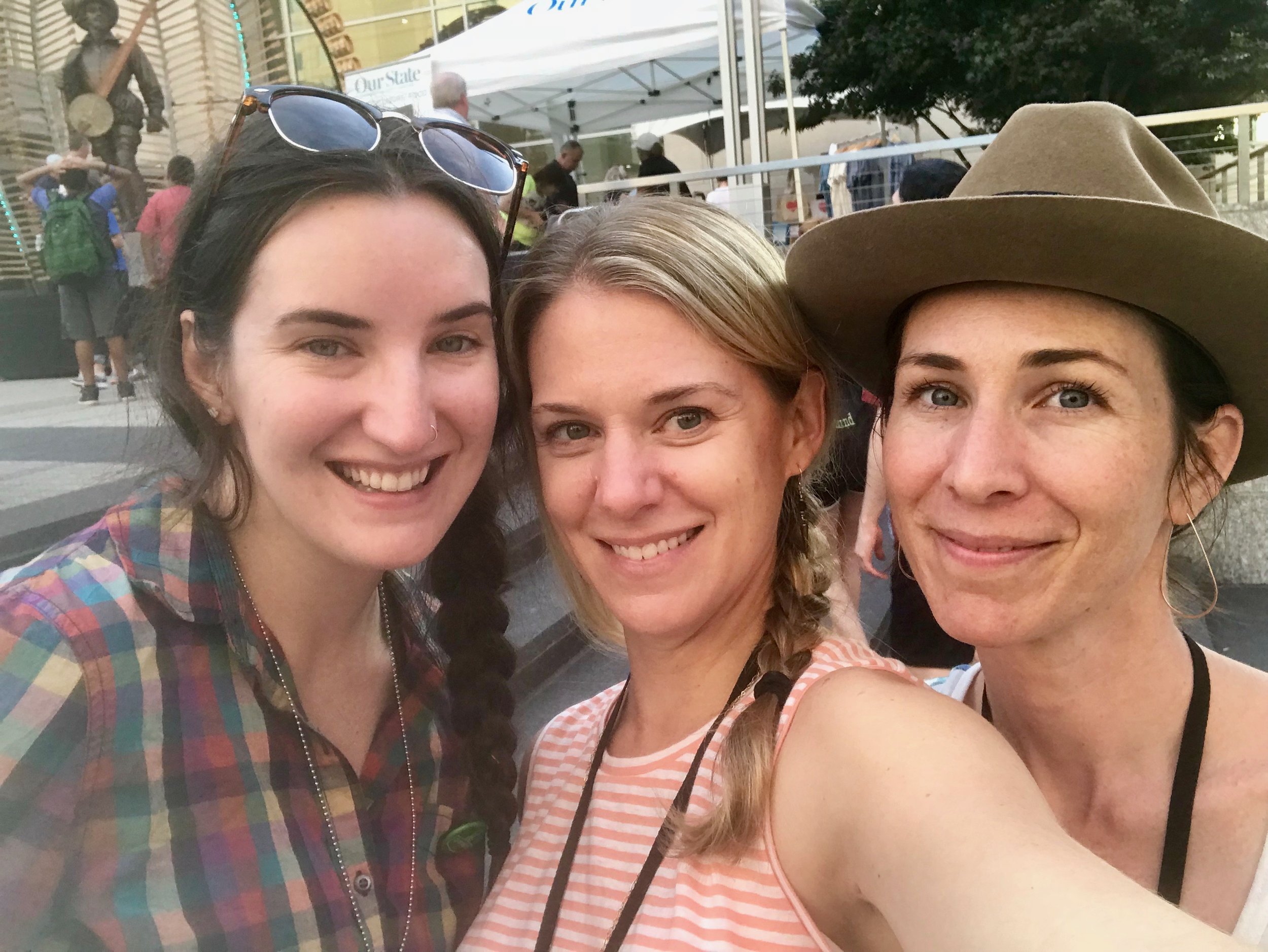 Kara, me and Gina, celebrating our successful week!