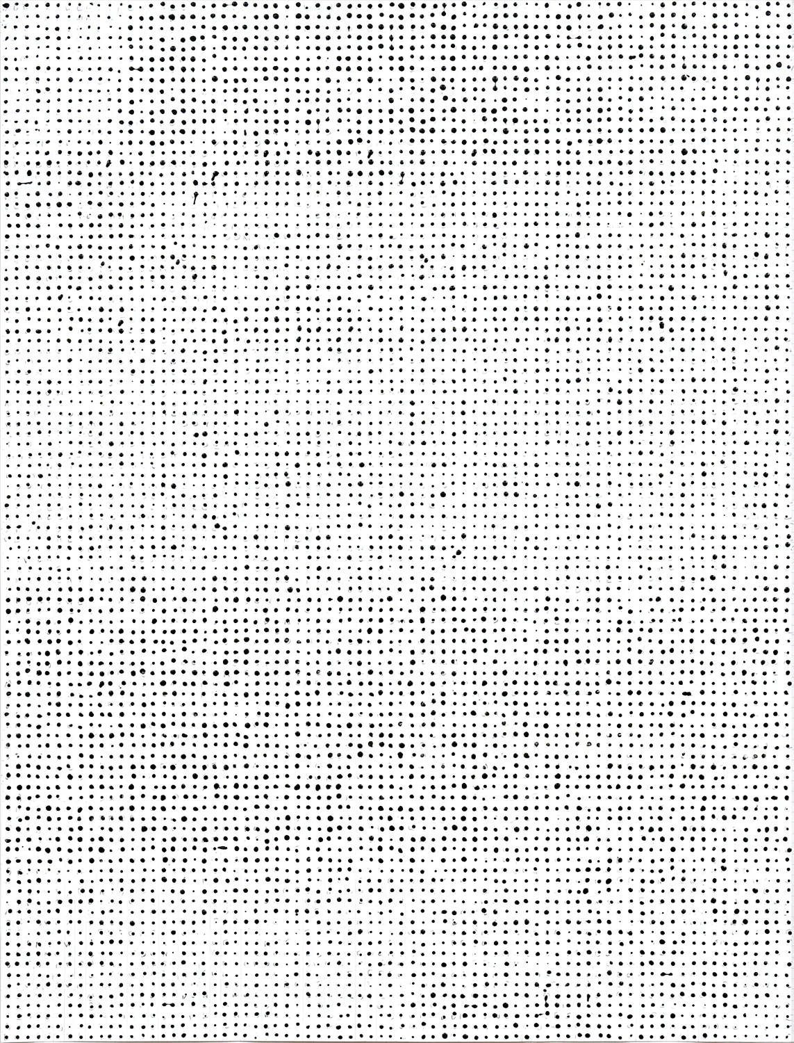  Dots Over Letters On Grid,&nbsp;2010 50 by 38 inches Paint and graphite on paper 