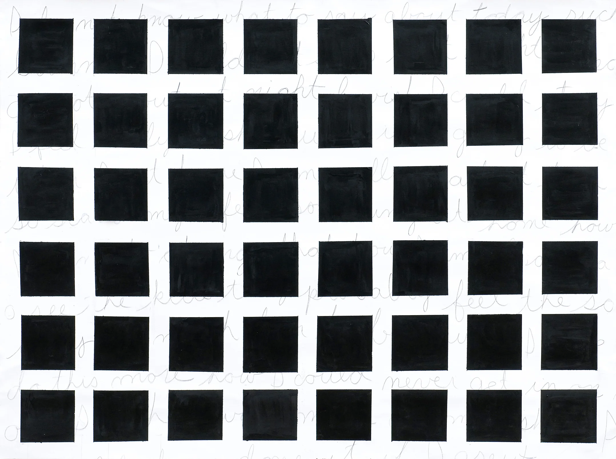  Hidden Writing,&nbsp;2010 35 by 45 inches Paint and graphite on paper 