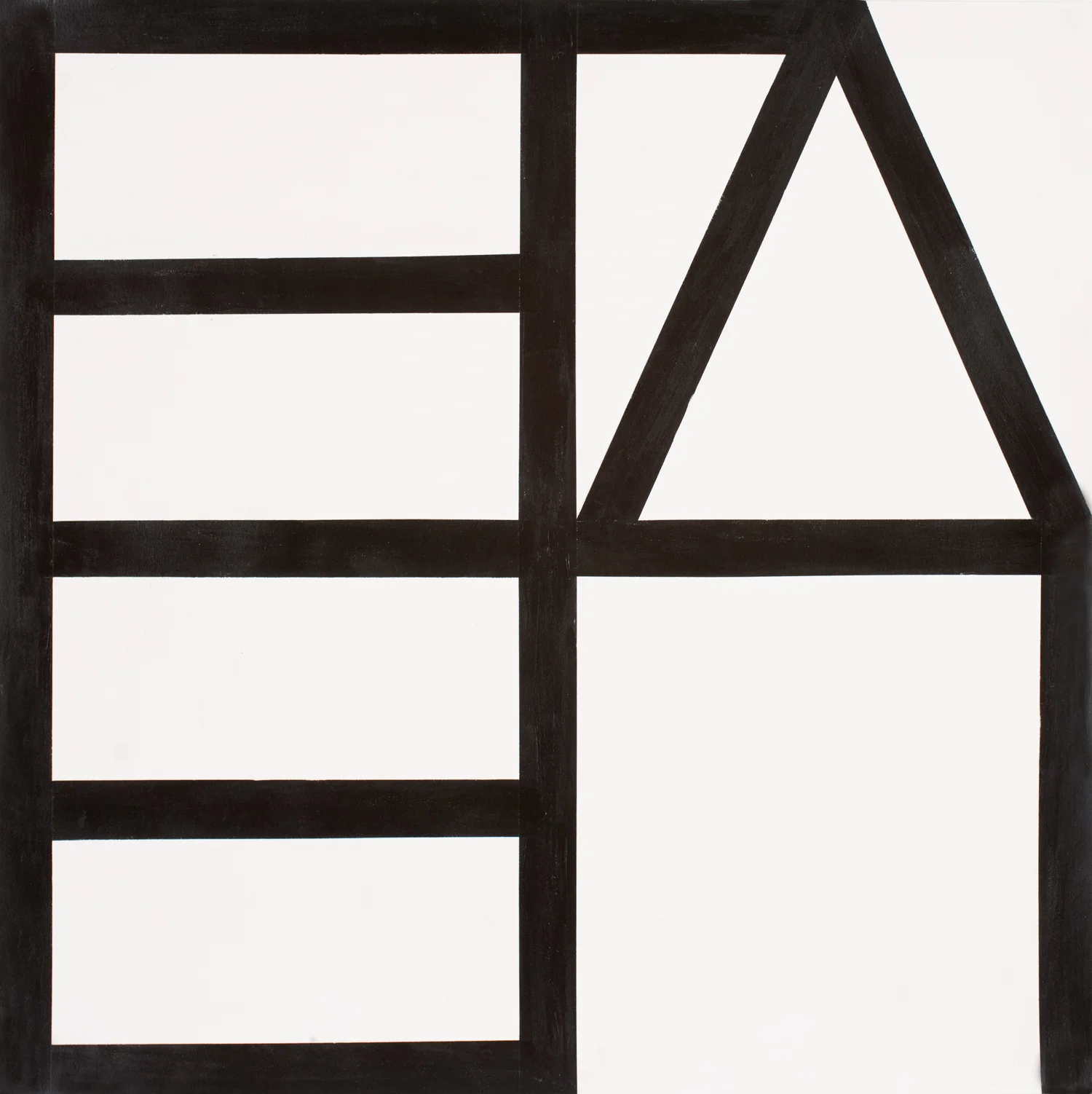 Alphabet 1, 2014 38 by 38 inches Paint on paper