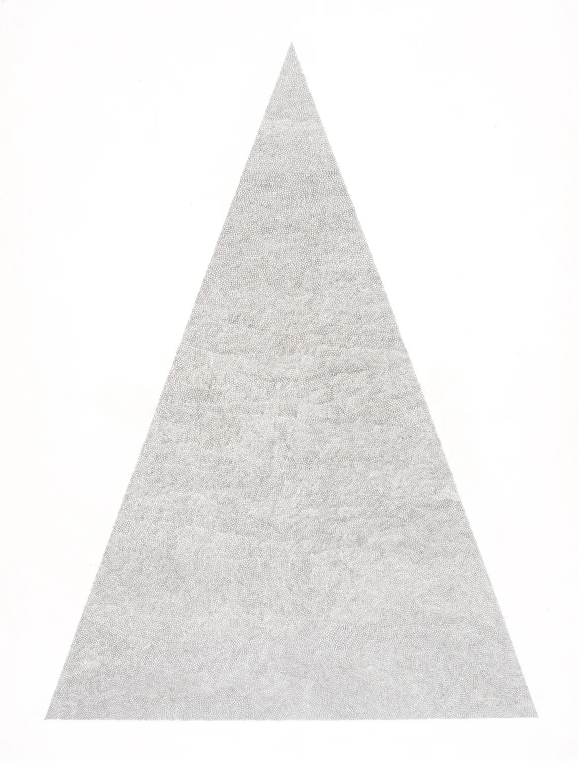  Circle Within Large Triangle,&nbsp;2007 50 by 38 inches Graphite on paper 