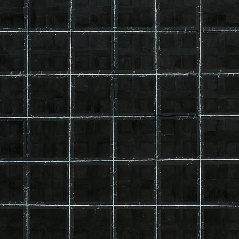  (Detail) Obscured Blackboard,&nbsp;2010 37 by 46 inches Paint and chalk on paper 