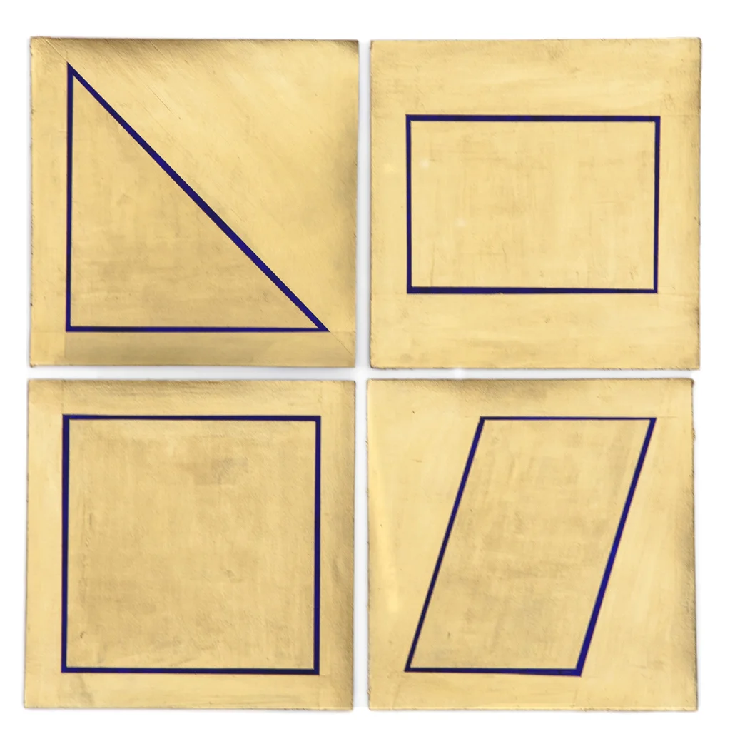 Gold Shapes 1 - 2 - 3 - 4, 2015