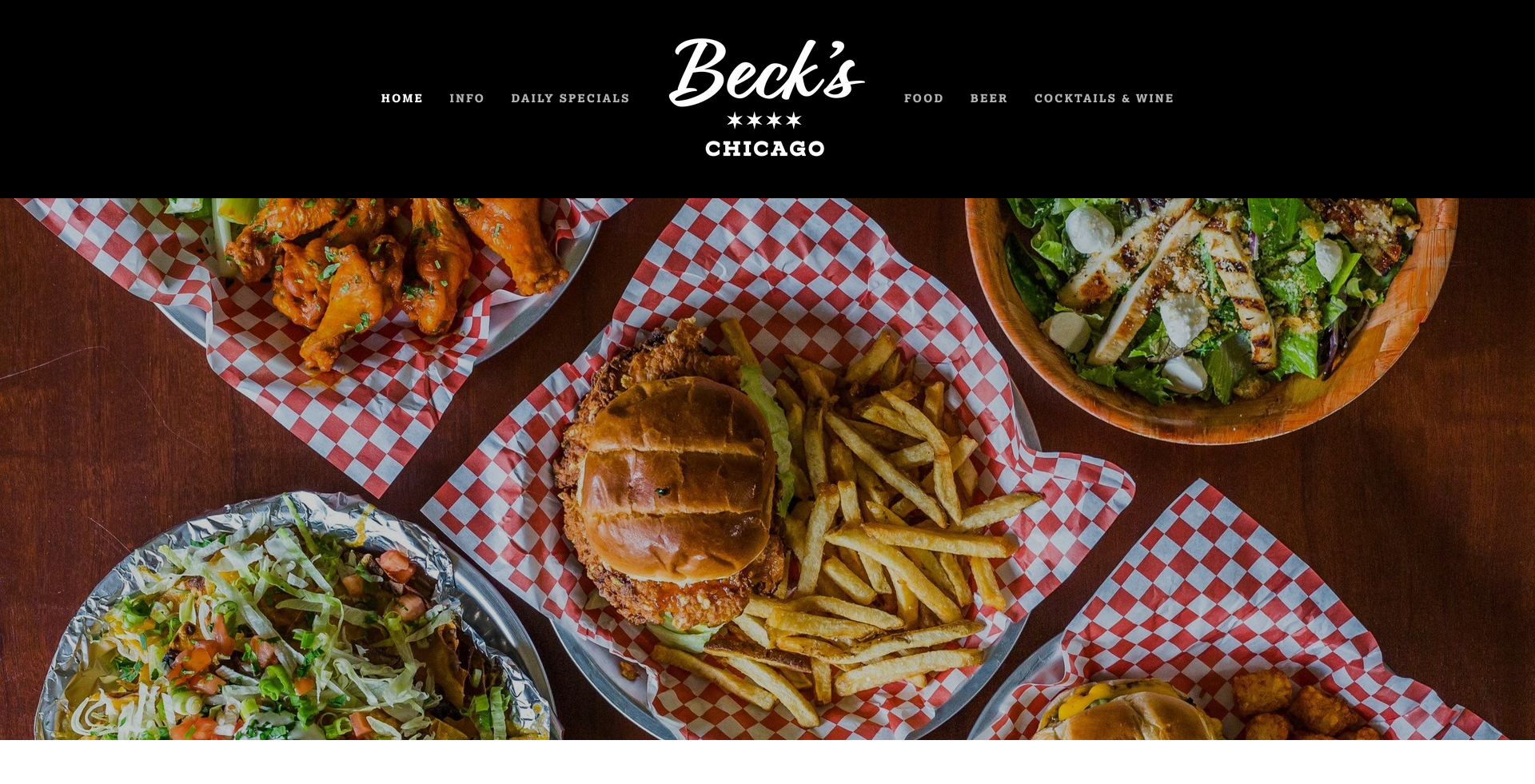 Website design - Beck’s Chicago - Click here to view more