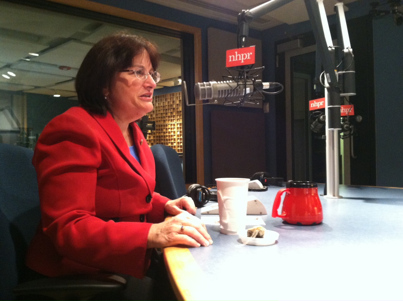 Congresswoman Annie Kuster in NHPR's studio, 2014