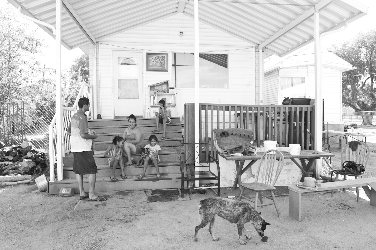 Pimentel family at their farm home. 