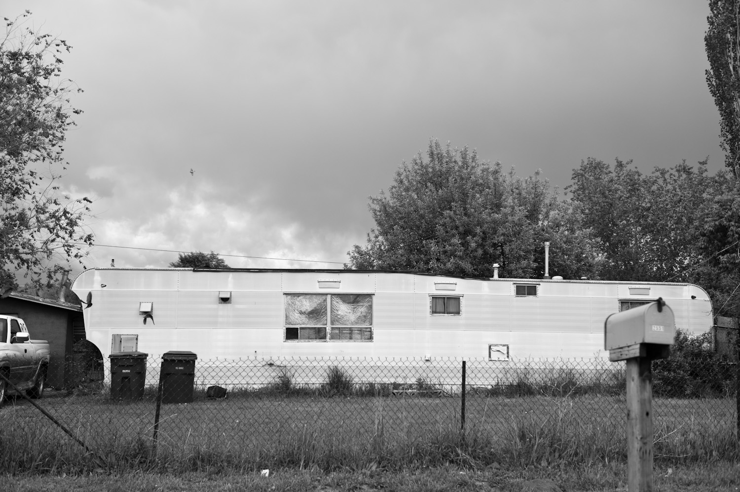 Trailer home on a Chesterfield street.