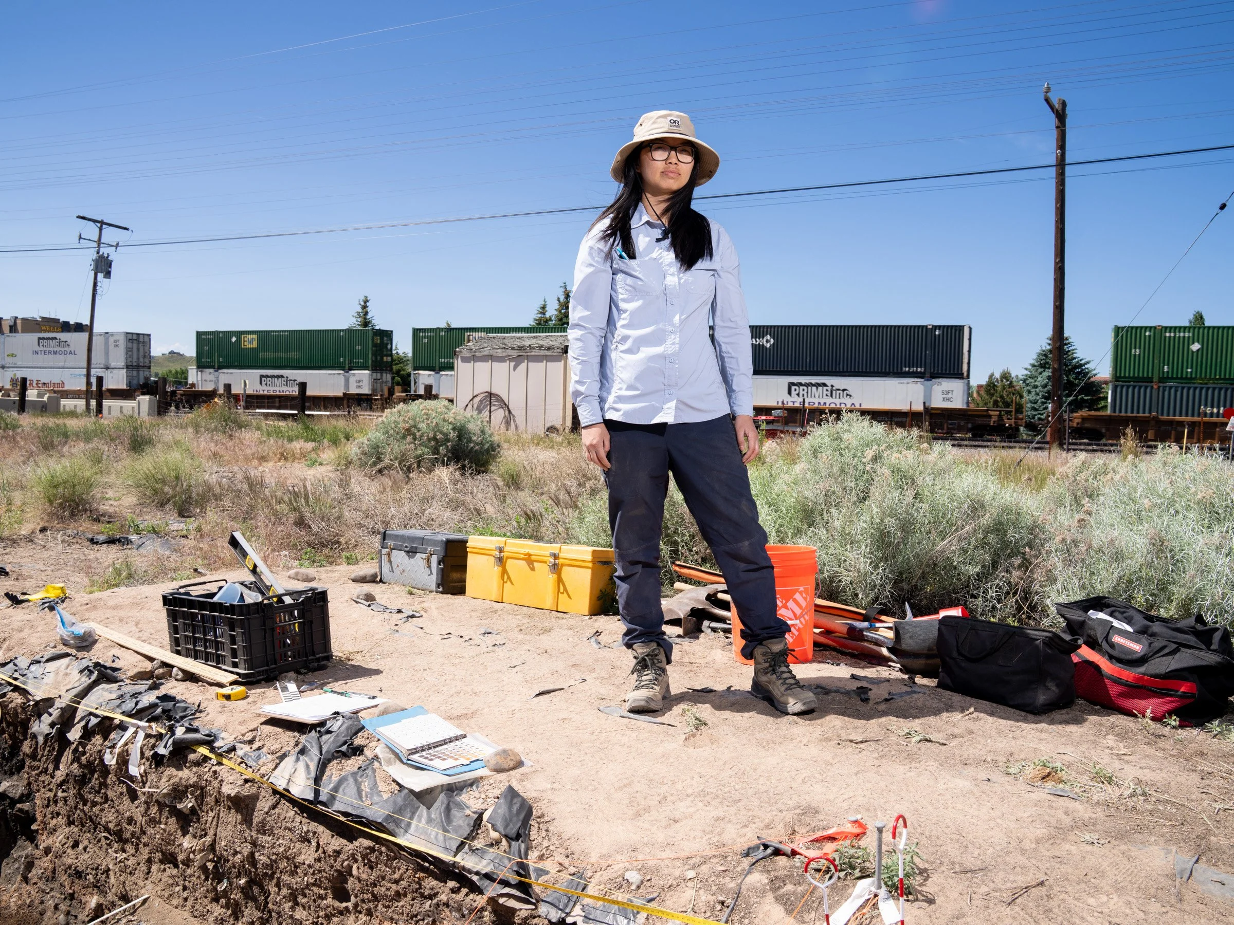 Laura Ng of Grinnell College was the Co-Field Director for an Evanston excavation in June 2024.