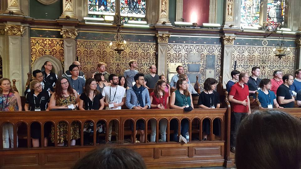 Warm up in Royal Holloway's Chapel - Photo by Bob McCranie
