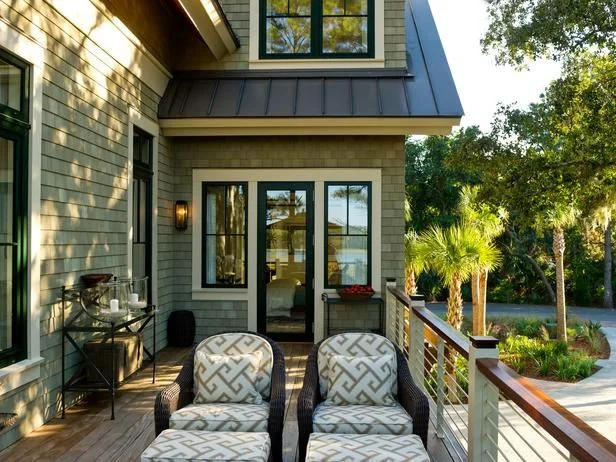 This home has such a cohesive feel with the tones of the roof, siding, windows and trim