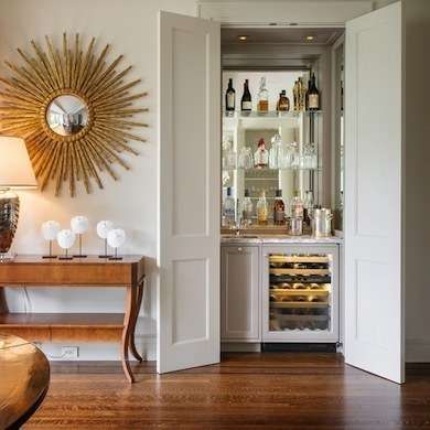if you can fit a wine fridge, even better! via bob vila