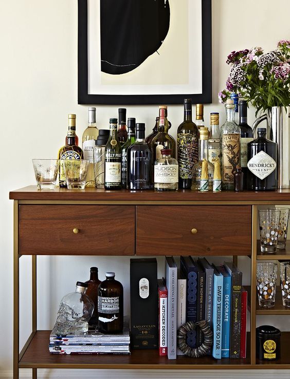 every bachelor needs a bar in their pad, via Refinery29