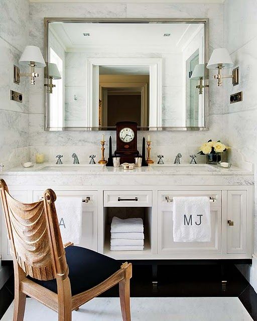 don't have space for a towel bar? A unique solution via carla aston