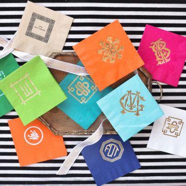 these cocktail napkins would be perfect for your next soiree