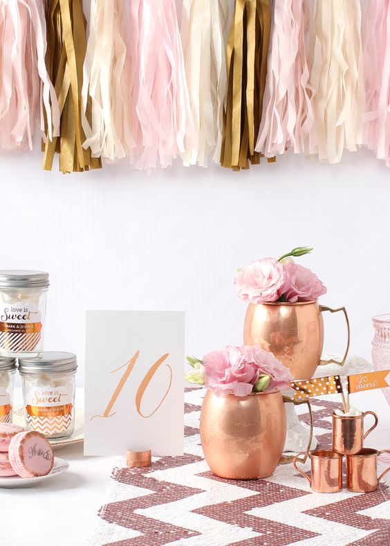 of course if you're having a party you have to have a moscow mule in a copper mug