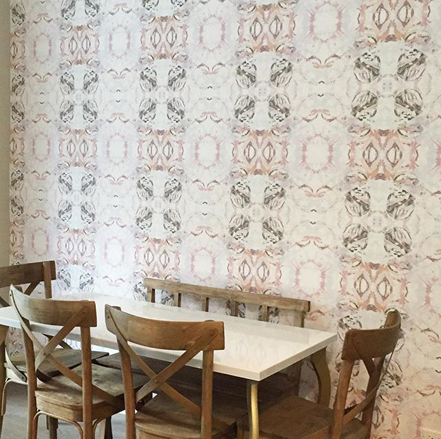 This wallpaper would be so pretty in a little girl's nursery or big girl room