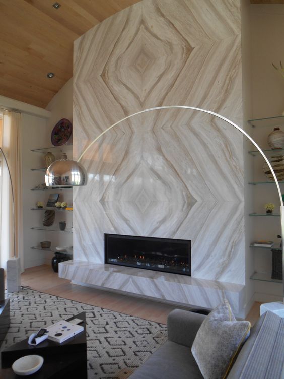marble fireplace