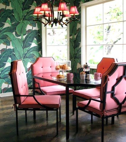 nikki Hilton's hollywood regency style dining room