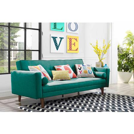 I just specked this futon for a client's playroom. Love Love the teal color, but you have to wait if you want this color, it's currently out of stock 