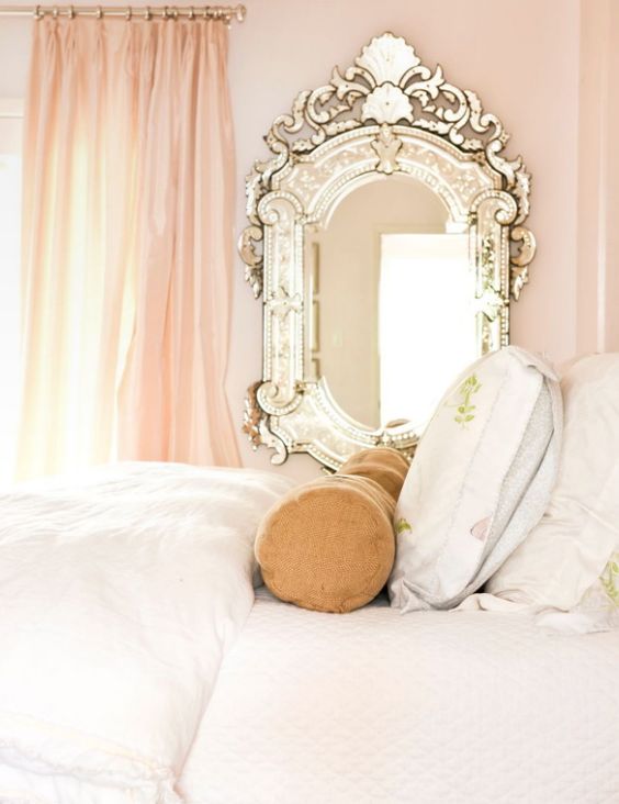 A venetian mirror is the perfect accessory for an ultra feminine little girls room. I never thought I would be an ultra feminine little girl room lover, but i am. I admit it. 