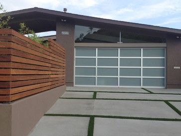 A modern take on the paver and grass idea 