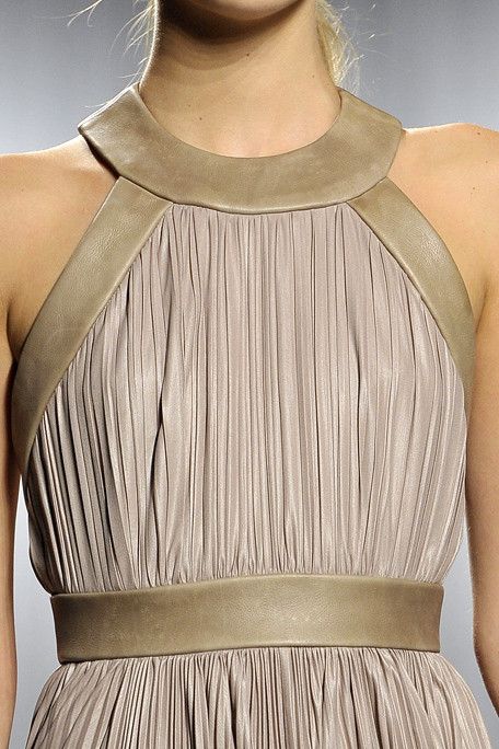 Pleats and leather together? Yes!!! Feminine and edgy can mix in harmony