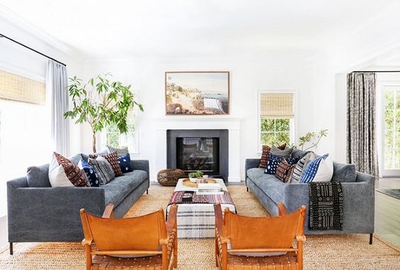 This space has such a great california vibe that I'm loving; via My Domaine