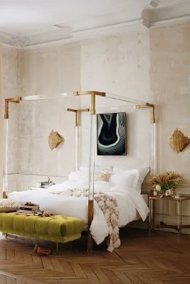 This bed would POP off a black or crisp white wall.