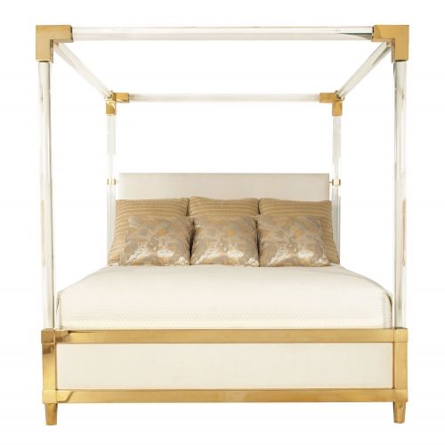 I'm also looking at this bed by Bernhardt which has an upholstered headboard as opposed to the Anthropologie one. This stunning bed just won the Pinnacle Award for best bedroom design for 2016 at High Point market. I can see why too!