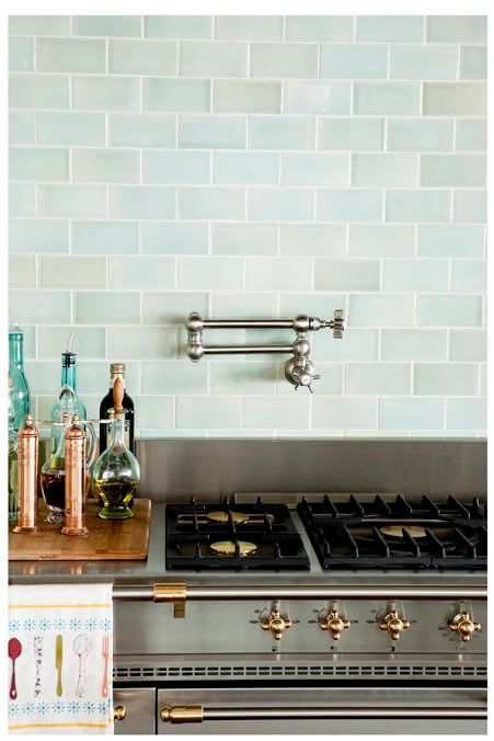 This is a dreamy color and would look nice in many different neutral kitchens. 