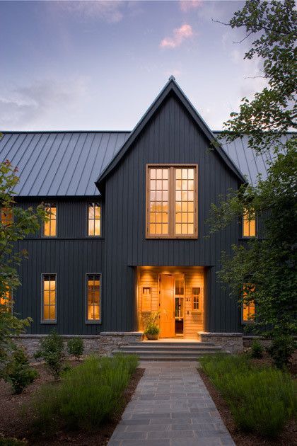 Black is the new black (Earnest Home co.)  House exterior, House colors,  Black house