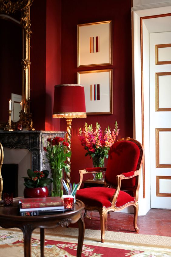 Red Room Of The Berkshire House