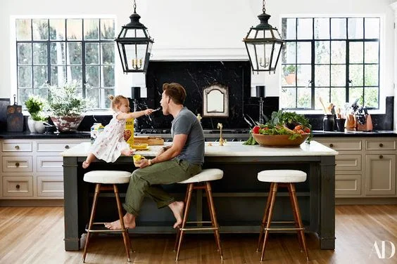 How cute are Poppy and her dad, Jeremiah. If you haven't watched Nate and Jeremiah by Design yet you need to binge watch season 1 because season 2 begins on April 7th on TLC. What I really appreciate about their show verses other design shows, is that one, they don't all look the same. They take their client's style and makes a home for them, not just a "flip style" home. Secondly, they show what it actually costs to do a design project. Most design show pricing is soooooo not realistic with their budget. If you want to see their past New York home click here . 