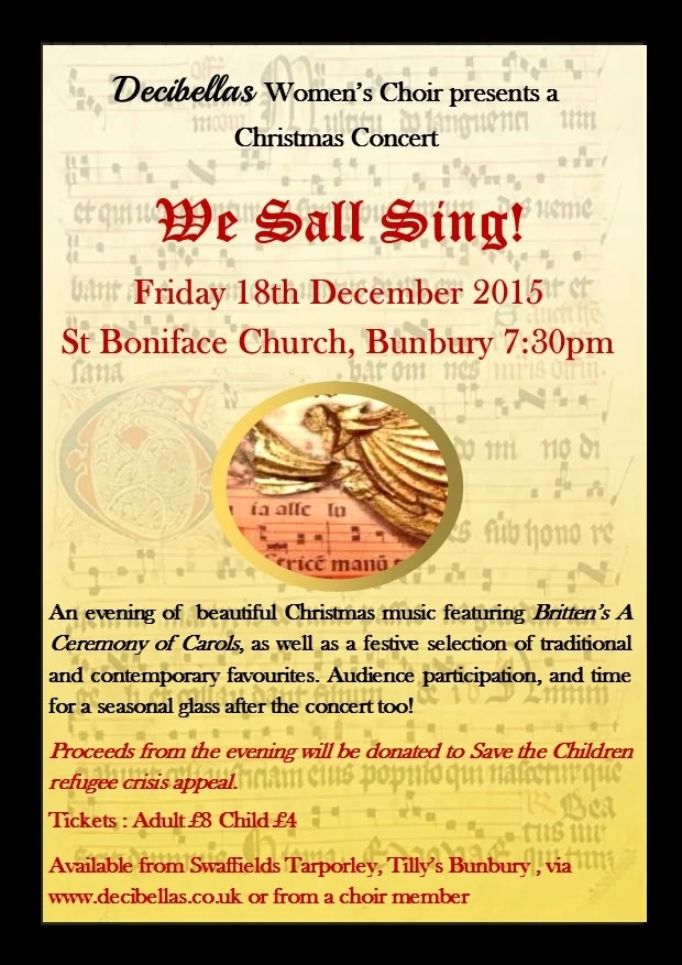 Decibellas Christmas Concert - We Sall Sing!