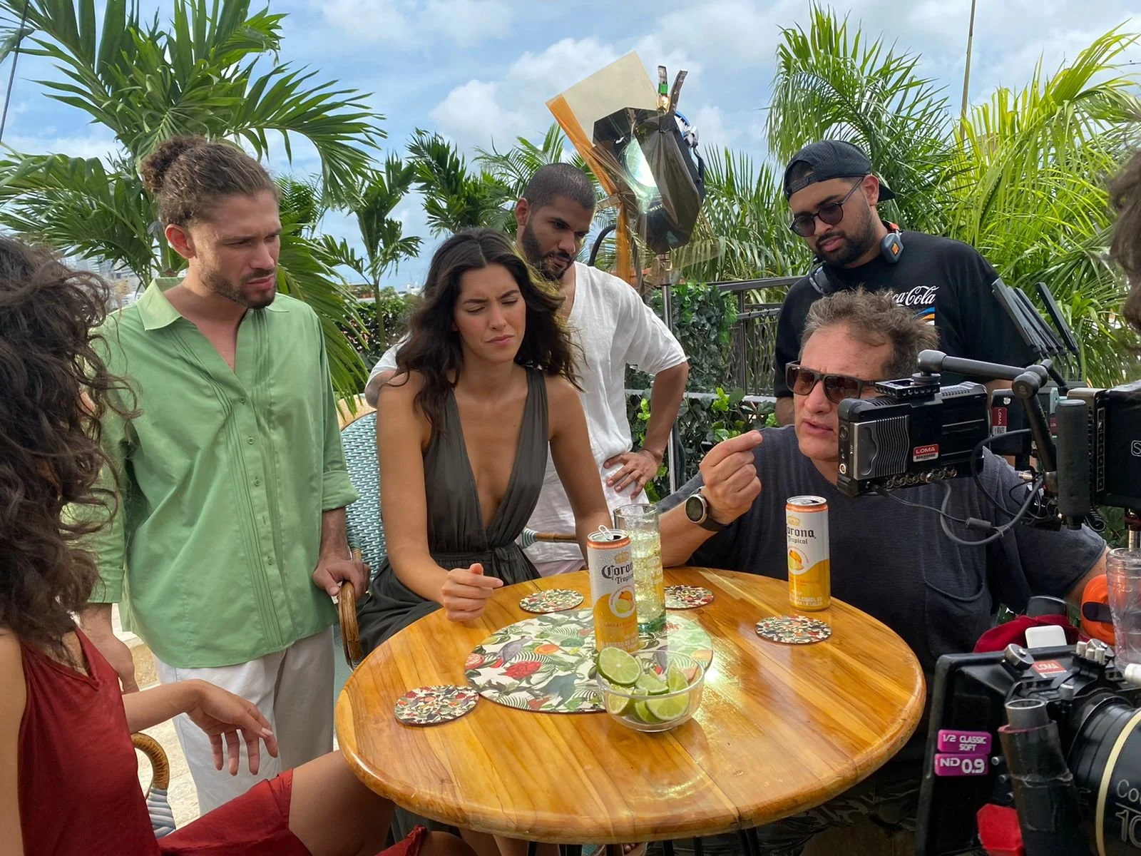 BTS Corona Tropical shooting