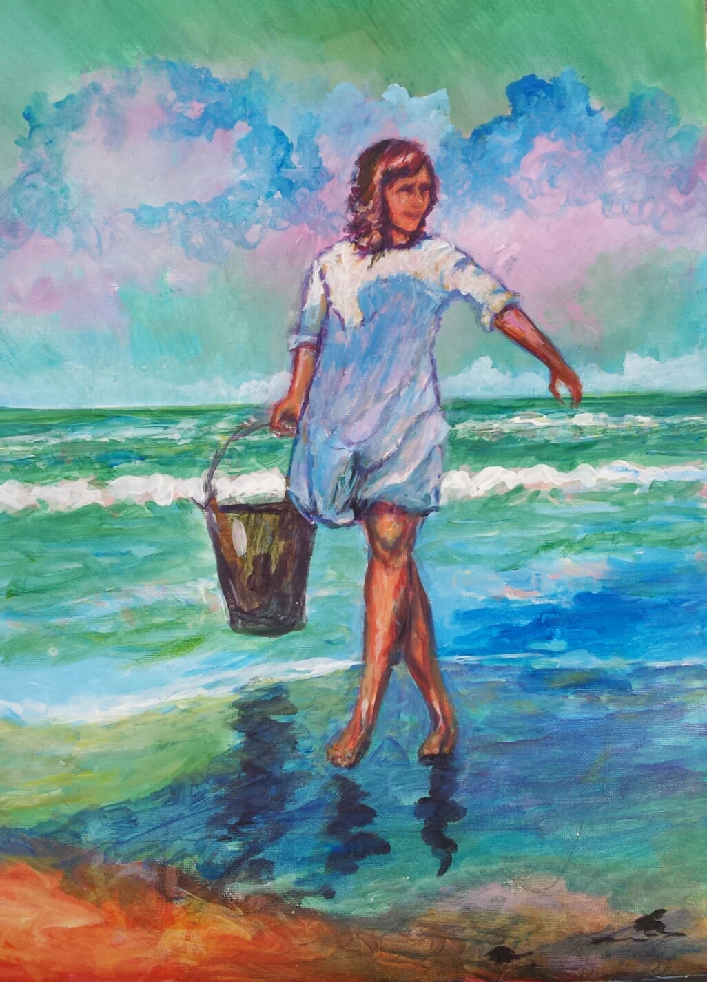 Girl at the Beach $100