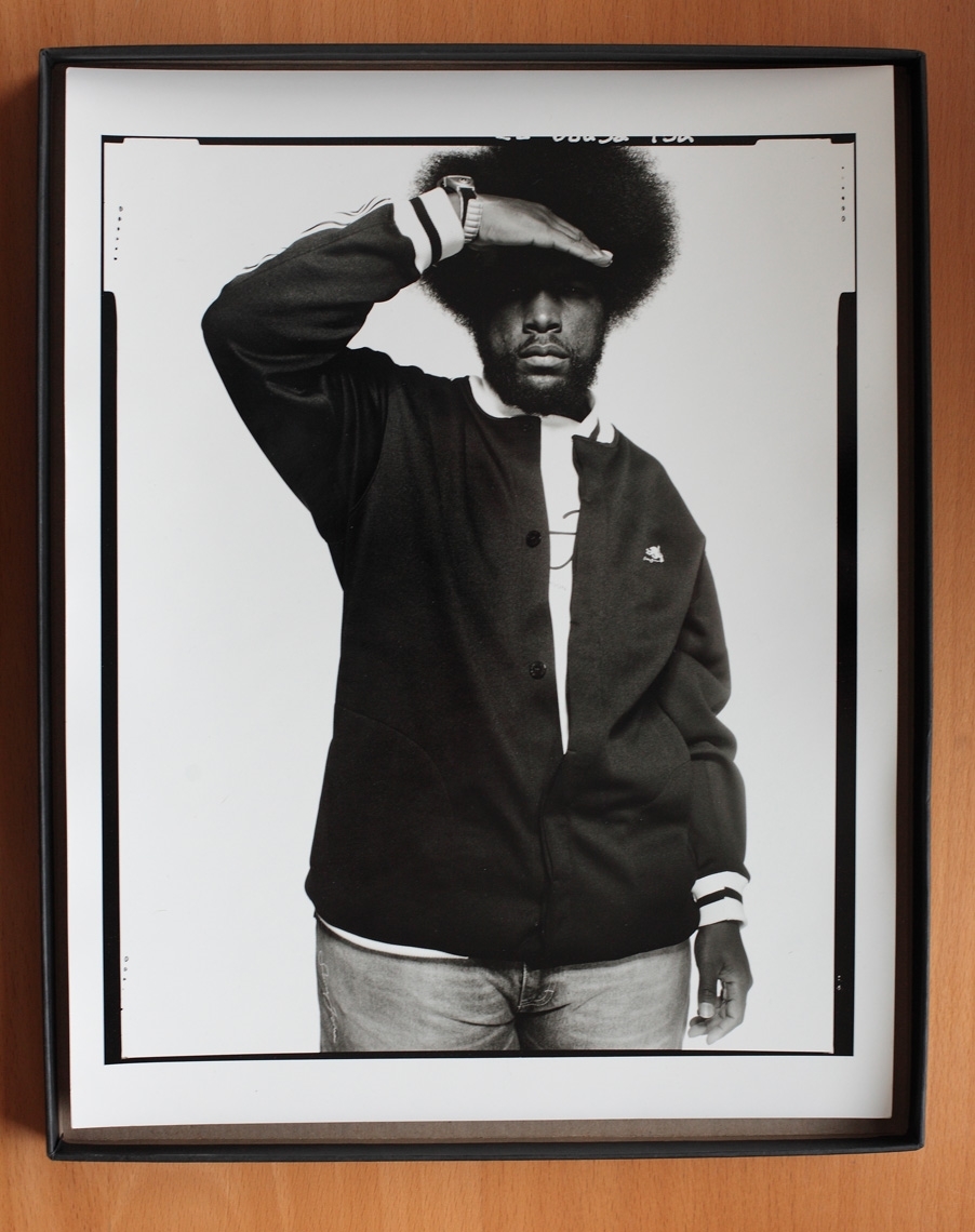 Questlove of The Roots 11”x14” black and white silver-halide print limited edition of 4 $350