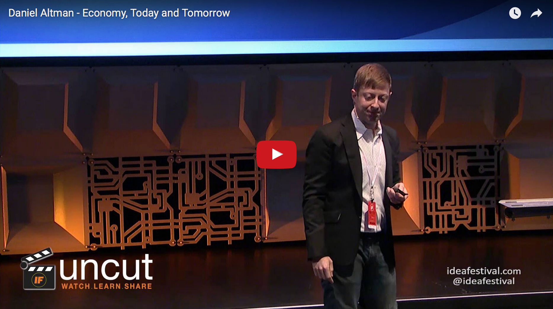  Daniel Altman - Economy, Today and Tomorrow