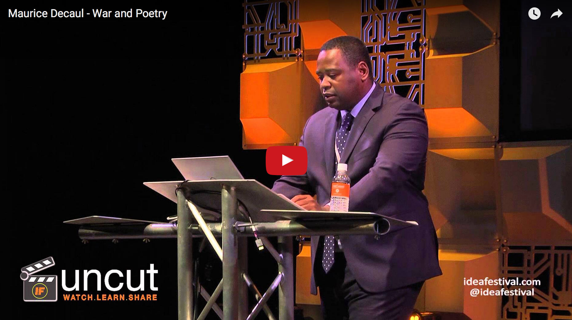 Maurice Decaul - War and Poetry