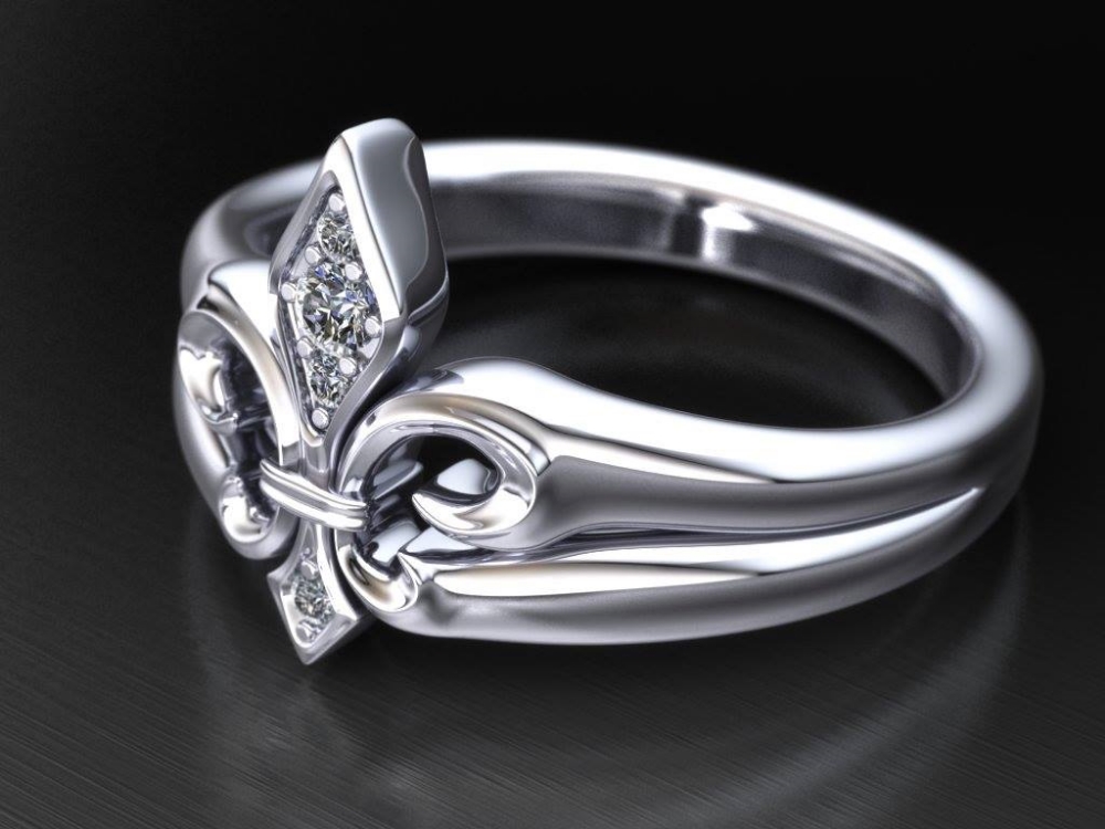 Diamond Fleur De Lis 