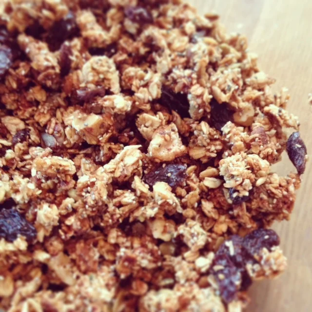 close up granola