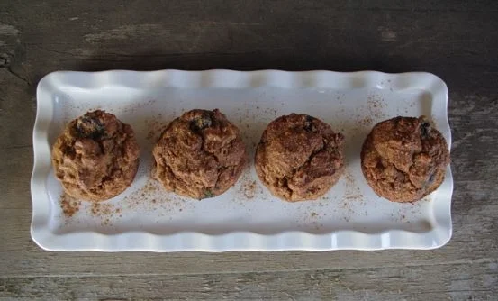almond flour banana blueberry muffins2