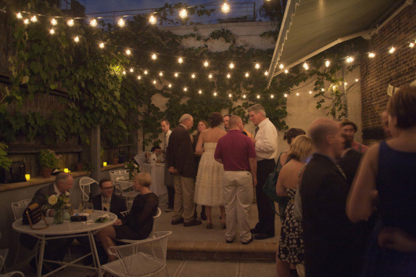 Outdoor garden in Brooklyn