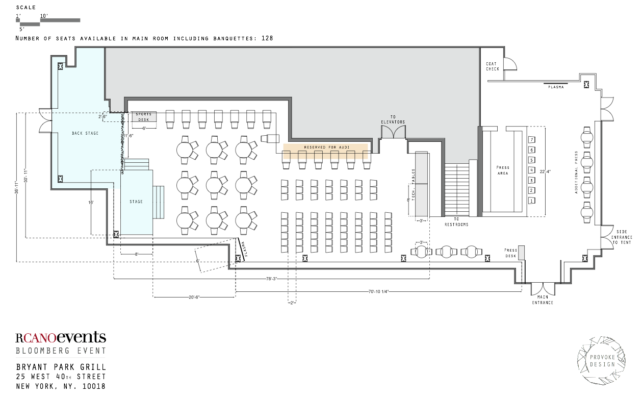  Schematic layout for an event 