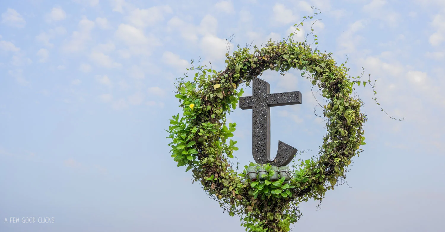 The Tapri sign standing proud against the beautiful sky backdrop