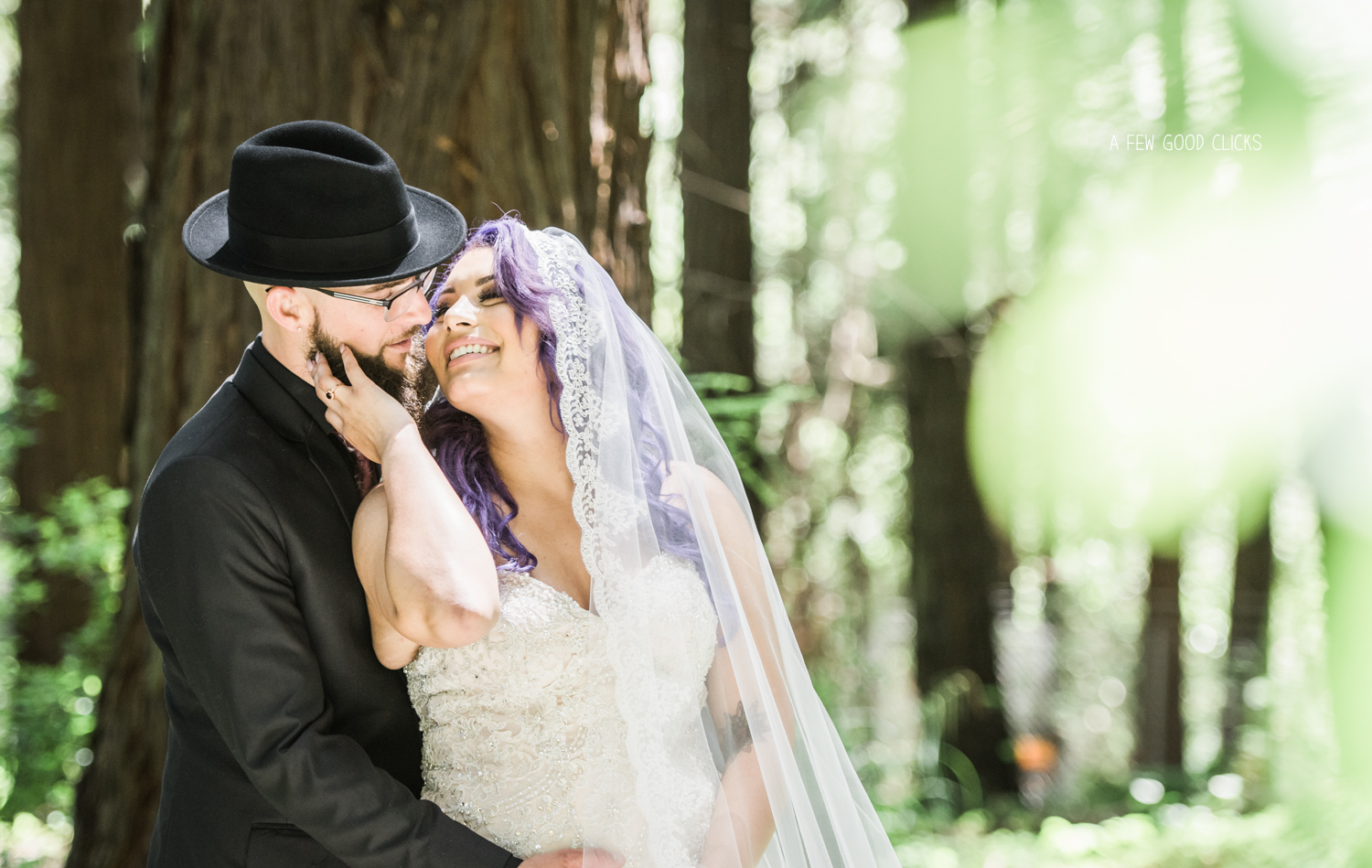 Bride & Groom Portraits at Berkeley Botanical Gardens