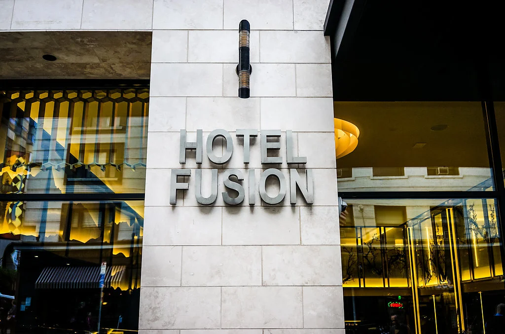 Hotel Fusion Front facade.