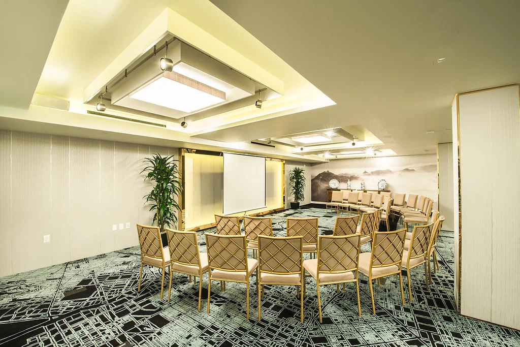 The meeting rooms in theatre style picture at Hotel Fusion.